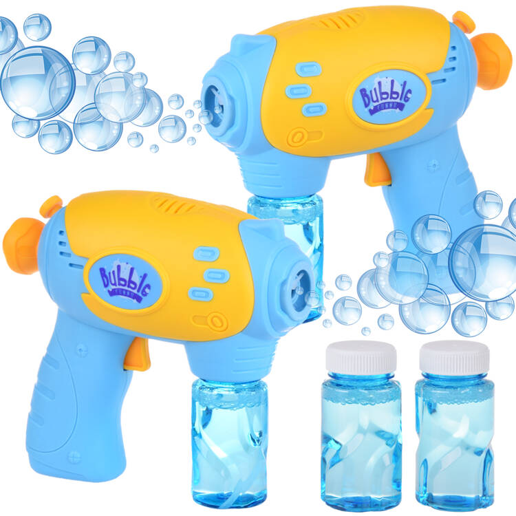 Sada 2 pištolí na mydlové bubliny – modré
